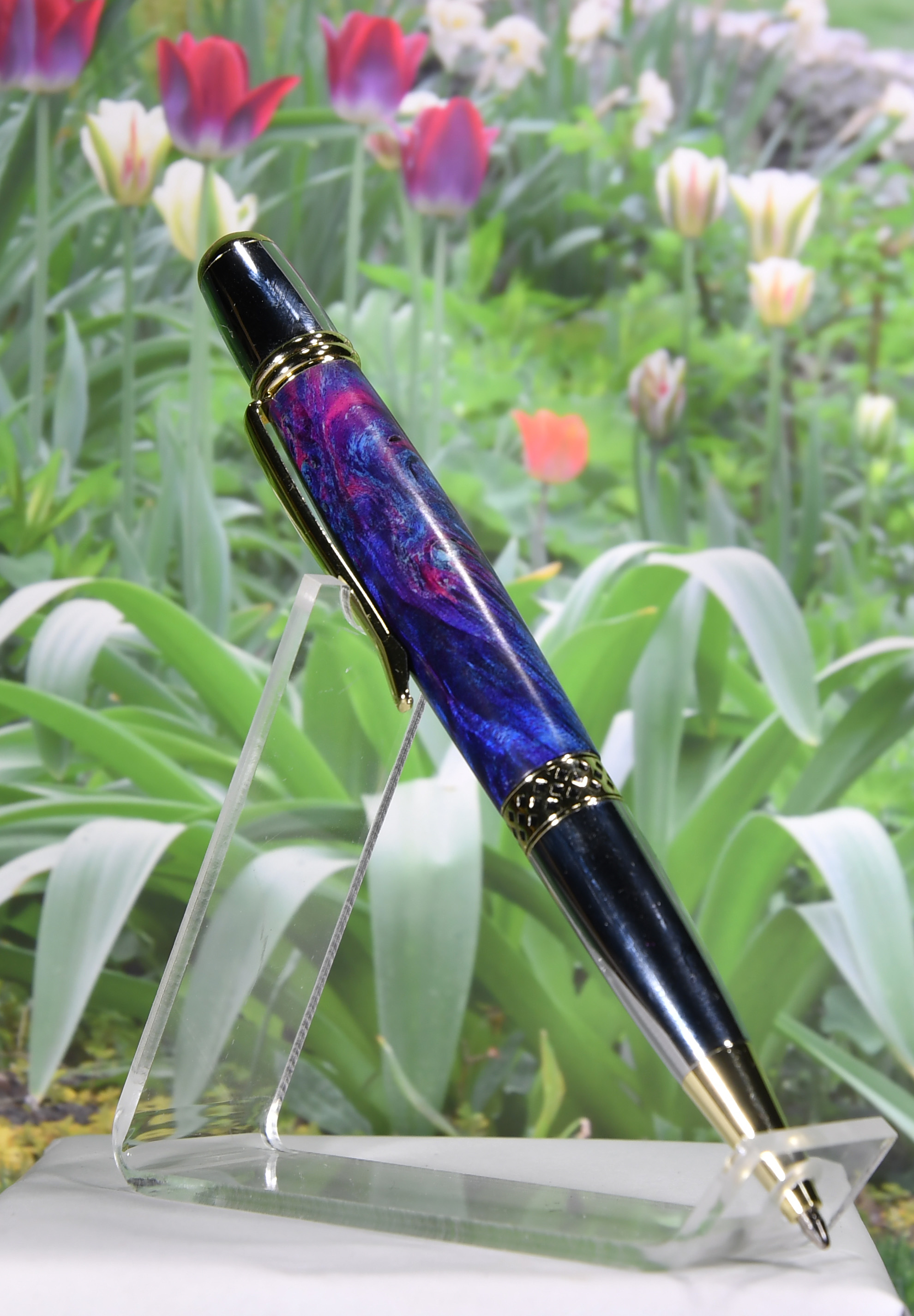 Mesa Black Ash Purple Bklue tones